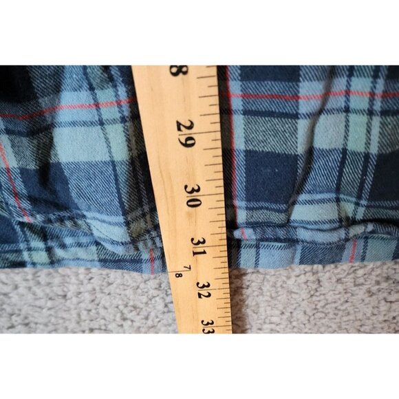 Duluth Trading Co Relaxed Fit Plaid Button Down Long Sleeve Flannel Shirt Size L - Picture 9 of 14
